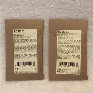 Le Labo Rose 31 EDP 2x Sample Set